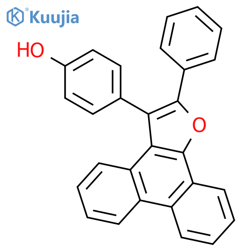 PHENOL, 4-(2-PHENYLPHENANTHRO[9,10-B]FURAN-3-YL)- structure