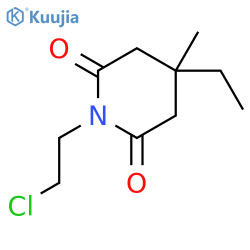 2,6-Piperidinedione, 1-(2-chloroethyl)-4-ethyl-4-methyl- structure