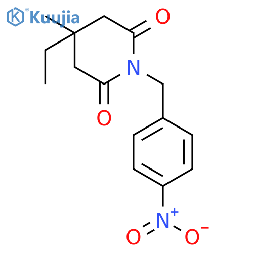 2,6-Piperidinedione, 4-ethyl-4-methyl-1-[(4-nitrophenyl)methyl]- structure