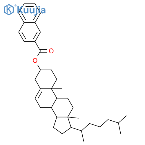 Cholest-5-en-3-ol (3β)-, 3-(2-naphthalenecarboxylate) structure