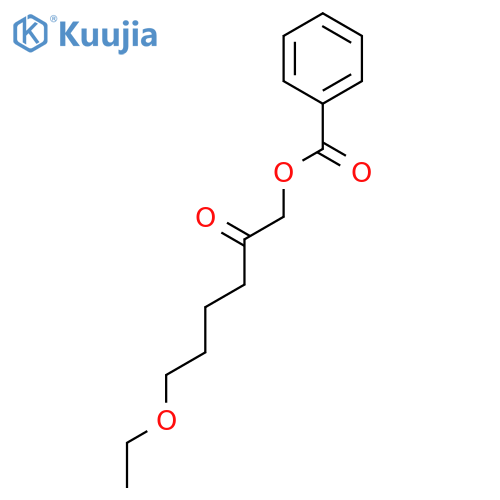 6-Ethoxy-2-oxohexyl benzoate structure