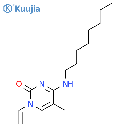 2(1H)-Pyrimidinone, 1-ethenyl-5-methyl-4-(octylamino)- structure