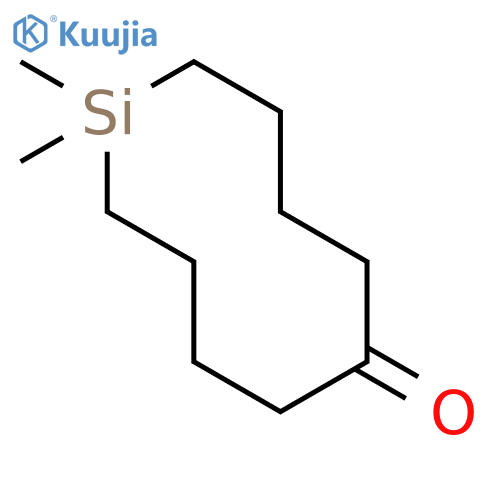 Silacyclodecan-6-one, 1,1-dimethyl- structure