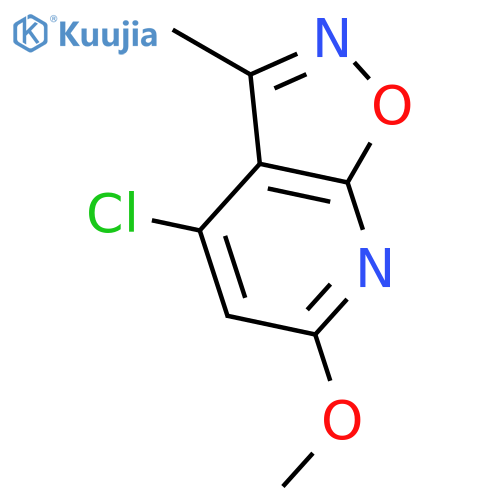 4-chloro-6-methoxy-3-methyl-1,2oxazolo5,4-bpyridine structure