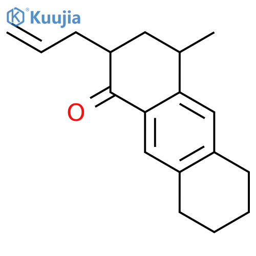 4-Methyl-2-(prop-2-en-1-yl)-3,4,5,6,7,8-hexahydroanthracen-1(2H)-one structure