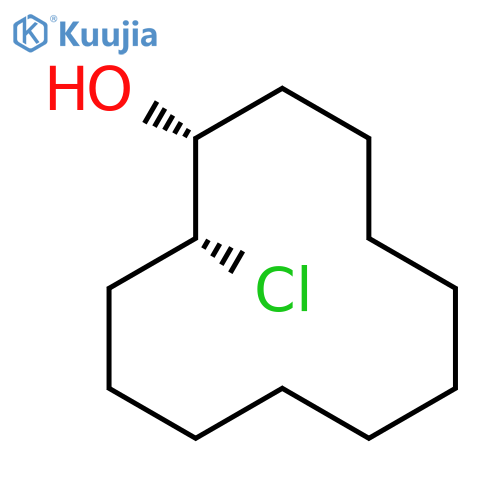 Cyclododecanol, 2-chloro-, (1R*,2R*)- structure