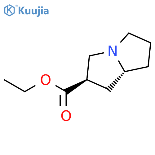 1H-PYRROLIZINE-2-CARBOXYLIC ACID, HEXAHYDRO-, ETHYL ESTER, CIS- structure