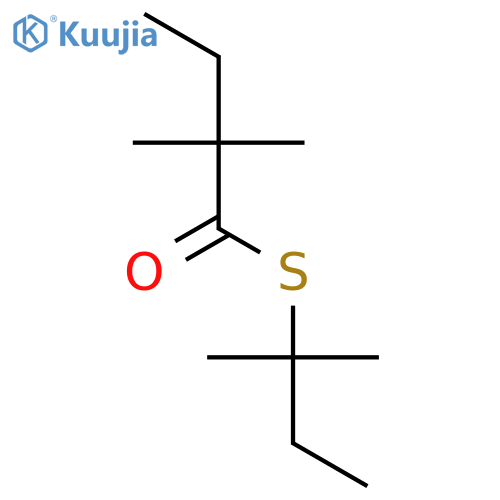 BUTANETHIOIC ACID, 2,2-DIMETHYL-, S-(1,1-DIMETHYLPROPYL) ESTER structure