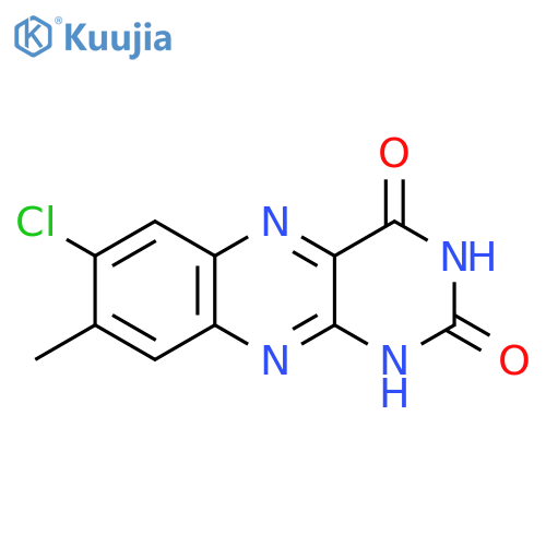 7-chloro-8-methylbenzo[g]pteridine-2,4(1H,3H)-dione structure