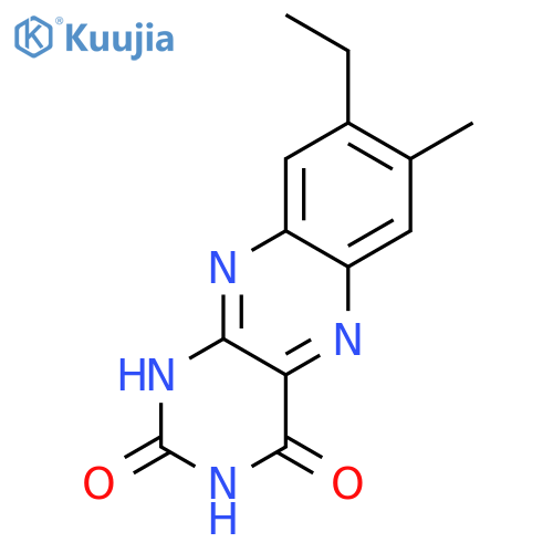 Benzo[g]pteridine-2,4(1H,3H)-dione,8-ethyl-7-methyl- structure