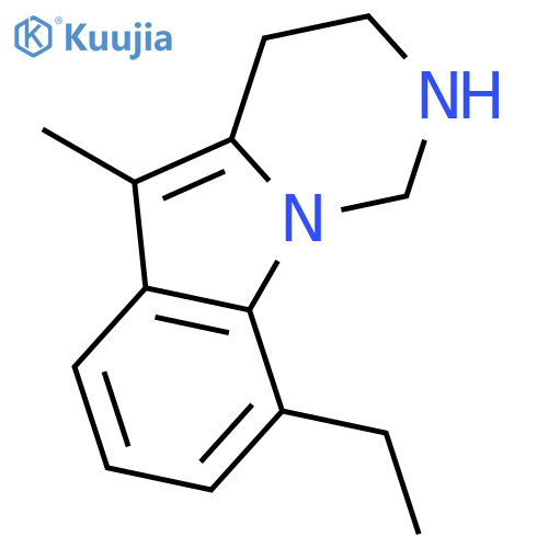 Pyrimido[1,6-a]indole, 9-ethyl-1,2,3,4-tetrahydro-5-methyl- (9ci) structure