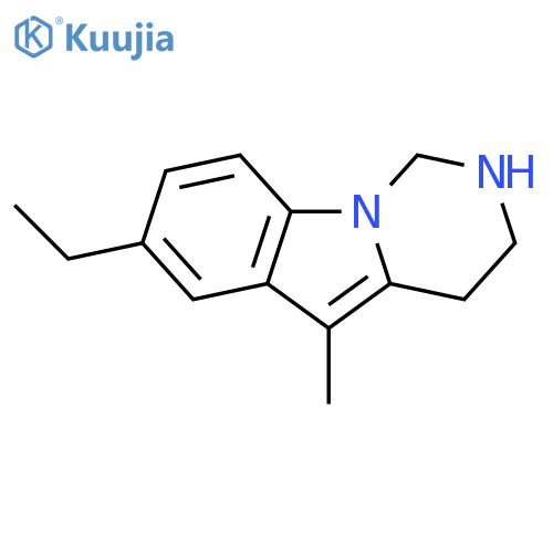 7-ethyl-5-methyl-1,2,3,4-tetrahydropyrimido[1,6-a]indole structure
