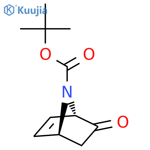 (1S,4S)-7-(tert-butoxycarbonyl)-7-azabicyclo[2.2.1]hept-5-en-2-one structure