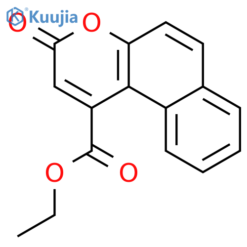 3H-Naphtho[2,1-b]pyran-1-carboxylic acid, 3-oxo-, ethyl ester structure