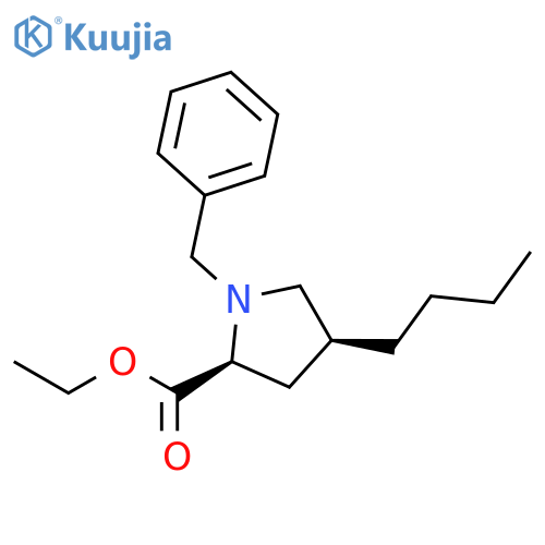 L-Proline, 4-butyl-1-(phenylmethyl)-, ethyl ester, (4S)- structure