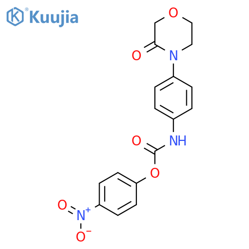 4-Nitrophenyl (4-(3-oxomorpholino)phenyl)carbamate structure