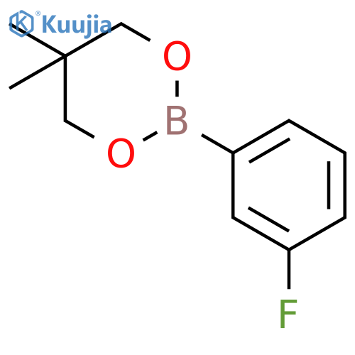 1,3,2-DIOXABORINANE, 2-(3-FLUOROPHENYL)-5,5-DIMETHYL- structure