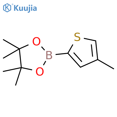 4,4,5,5-Tetramethyl-2-(4-methylthiophen-2-yl)-1,3,2-dioxaborolane structure