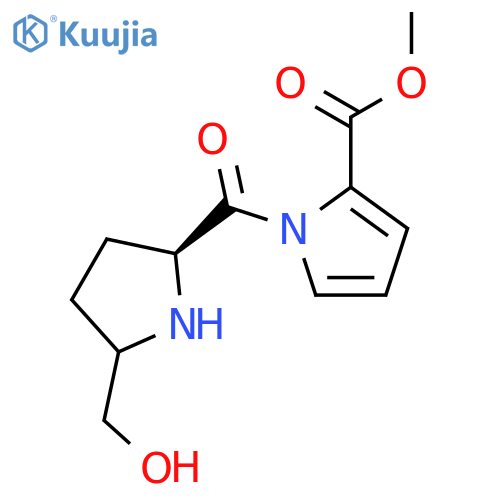 L-Proline, 2,3,4,5-tetradehydro-5-(hydroxymethyl)prolyl-, methyl ester structure