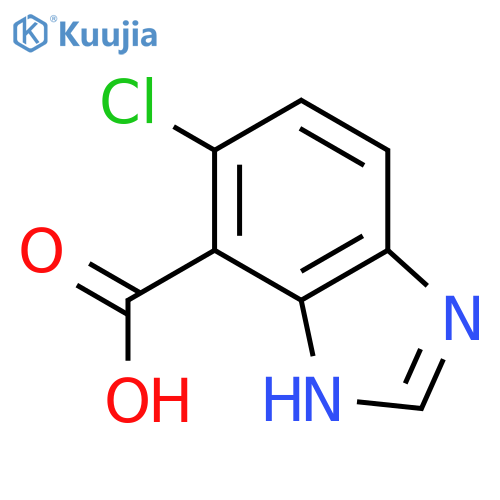 6-chloro-1H-Benzimidazole-7-carboxylic acid structure