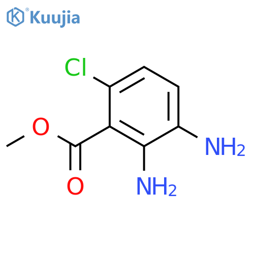 2,3-diamino-6-chloroBenzoic acid methyl ester structure