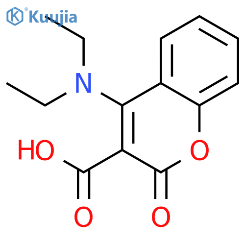 2H-1-BENZOPYRAN-3-CARBOXYLIC ACID, (DIETHYLAMINO)-2-OXO- structure