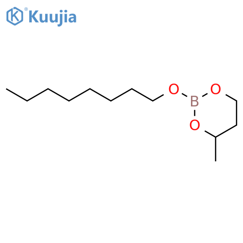 4-Methyl-2-(octyloxy)-1,3,2-dioxaborinane structure