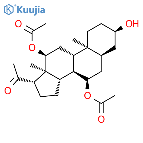 Pregnan-20-one, 7,12-bis(acetyloxy)-3-hydroxy-, (3alpha,5beta,7alpha,12alpha)- structure