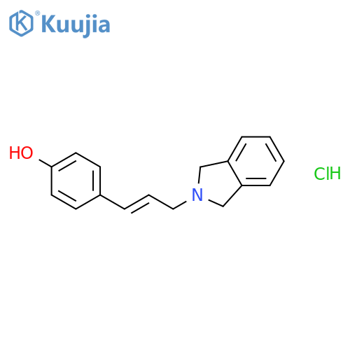 PHENOL, 4-[3-(1,3-DIHYDRO-2H-ISOINDOL-2-YL)-1-PROPENYL]-, HYDROCHLORIDE structure