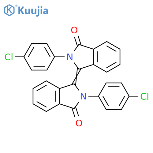 1H-Isoindol-1-one,2-(4-chlorophenyl)-3-[2-(4-chlorophenyl)-2,3-dihydro-3-oxo-1H-isoindol-1-ylidene]-2,3-dihydro- structure