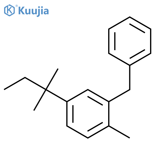 Benzene, 4-(1,1-dimethylpropyl)-1-methyl-2-(phenylmethyl)- structure