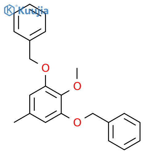 BENZENE, 2-METHOXY-5-METHYL-1,3-BIS(PHENYLMETHOXY)- structure