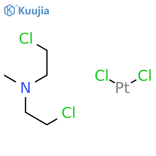 Platinum, Dichloro[2-chloro-n-(2-chloroethyl)-n-methylethanamine]-, (sp-4-2)- structure