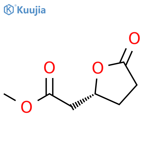 2-Furanacetic acid, tetrahydro-5-oxo-, methyl ester, (R)- structure