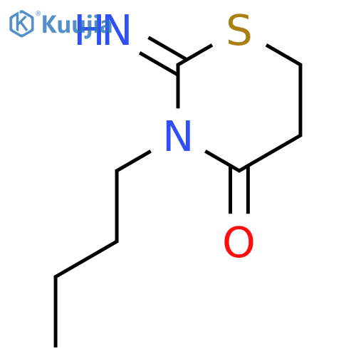 4H-1,3-THIAZIN-4-ONE, 3-BUTYLTETRAHYDRO-2-IMINO- structure