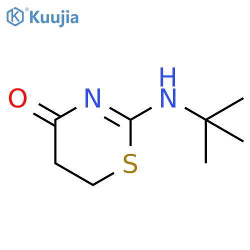 4H-1,3-THIAZIN-4-ONE, 2-[(1,1-DIMETHYLETHYL)AMINO]-5,6-DIHYDRO- structure