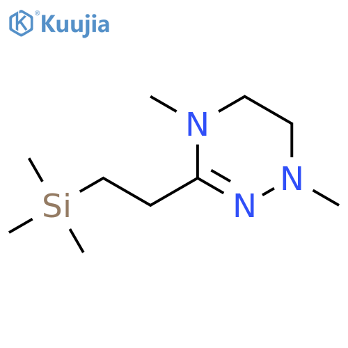 1,2,4-Triazine, 1,4,5,6-tetrahydro-1,4-dimethyl-3-[2-(trimethylsilyl)ethyl]- structure