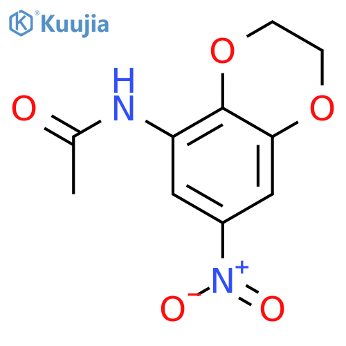 Acetamide, N-(2,3-dihydro-7-nitro-1,4-benzodioxin-5-yl)- structure