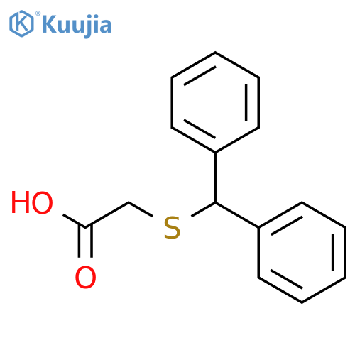 2-(Diphenylmethyl)thioacetic Acid structure