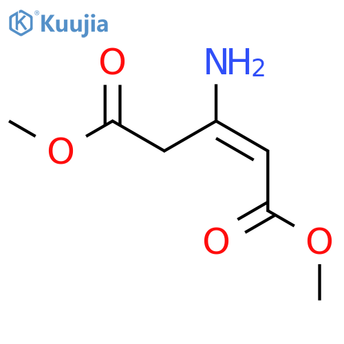 Dimethyl (e)-3-aminopent-2-enedioate structure