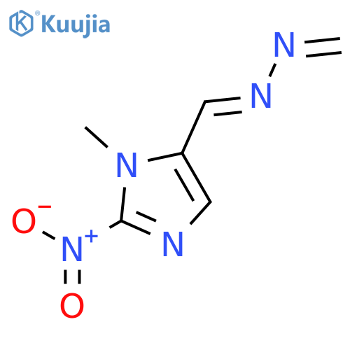 1H-Imidazole-5-carboxaldehyde, 1-methyl-2-nitro-, methylenehydrazone structure