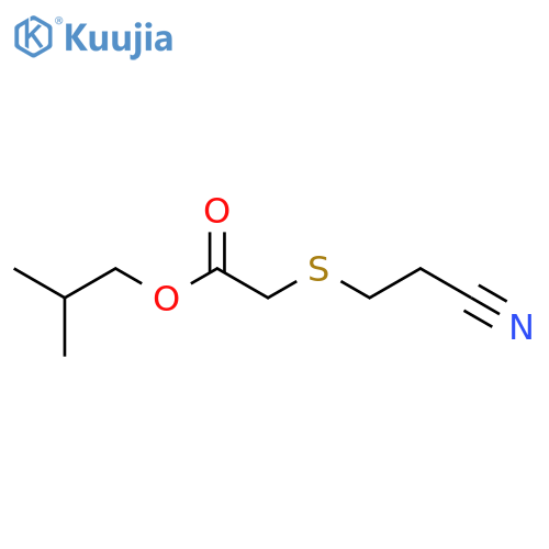 ACETIC ACID, [(2-CYANOETHYL)THIO]-, 2-METHYLPROPYL ESTER structure