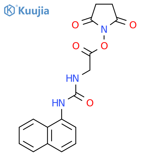 UREA, N-[2-[(2,5-DIOXO-1-PYRROLIDINYL)OXY]-2-OXOETHYL]-N'-1-NAPHTHALENYL- structure
