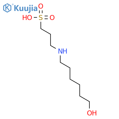 1-Propanesulfonic acid, 3-[(6-hydroxyhexyl)amino]- structure