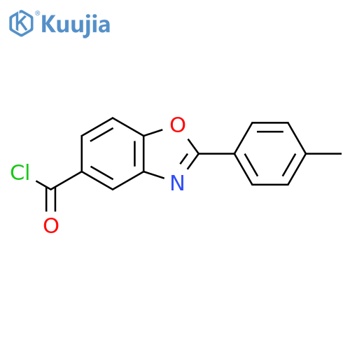 5-Benzoxazolecarbonyl chloride, 2-(4-methylphenyl)- structure