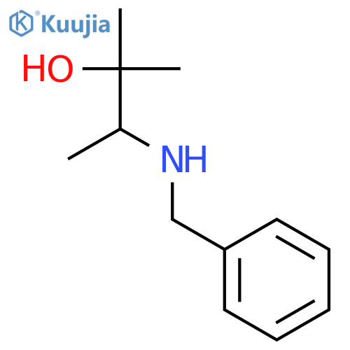 3-(benzylamino)-2-methylbutan-2-ol structure