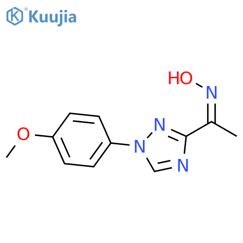 Ethanone, 1-[1-(4-methoxyphenyl)-1H-1,2,4-triazol-3-yl]-, oxime, (Z)- structure