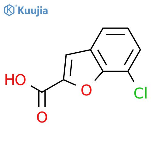 7-chloro-1-benzofuran-2-carboxylic acid structure