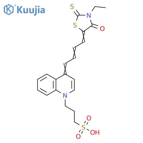 1(4H)-Quinolinepropanesulfonic acid, 4-[4-(3-ethyl-4-oxo-2-thioxo-5-thiazolidinylidene)-2-buten-1-ylidene]- structure
