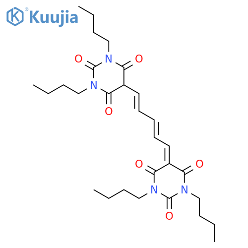 Bis-(1,3-dibutylbarbituric acid)pentamethineoxonol structure
